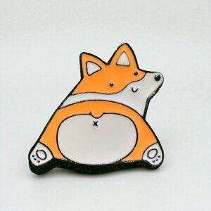 ❤️ 5/$18 - Corgi Dog Enamel Pin